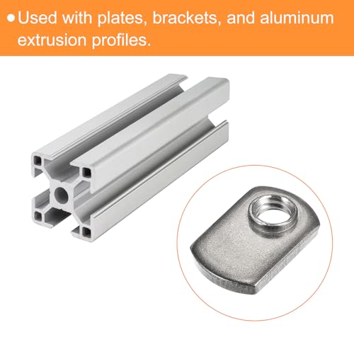 Uxcell F24061500UX0246 Slide In T-Nut With Offset Thread, 20Pcs 5/16"-18 304 Stainless Steel T Nuts thumb #3