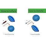 CIZEBO 4 inch Therapy Ball for Release Hip Flexors, Pain Relief for Lower Back Thigh Muscles, Small Exercise Ball for Physical Therapy, Blue - Image 2