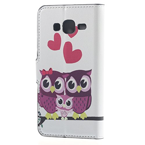 Samsung J500 Custodia,in Pelle Flip Case con carte...