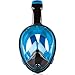 Face Snorkel Mask - Scuba Diving Full Face Mask - Underwater Breathing Snorkeling Masks - Full-face Swim Mask Adult - 180 Panoramic Full View - Sea Ocean Dive Mask Kids - Dry Top Fullface Snorkle Mask