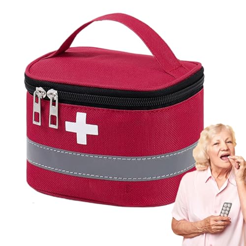 Organizador de Botiquín | Kit de Primeros Auxilios Vacío - Organizador Multiusos Impermeable Multinivel Portátil para Viaje Camping Casa Exteriores