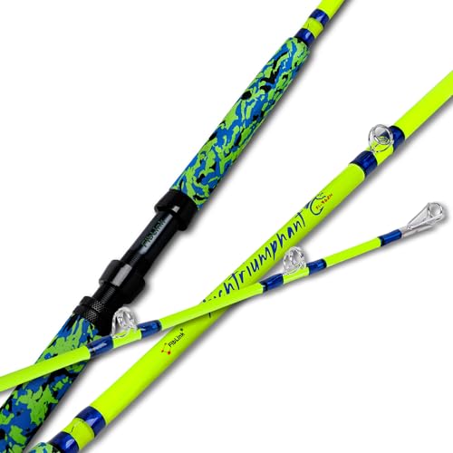 Fiblink Catfish Fishing Rods, 1 Piece/2 Piece Catfishing Pole, Medium Heavy Catfish Cat Casting Rod (7'6"/8'6’/9'6”) (1pc - 7'6"MH (10-50lbs))