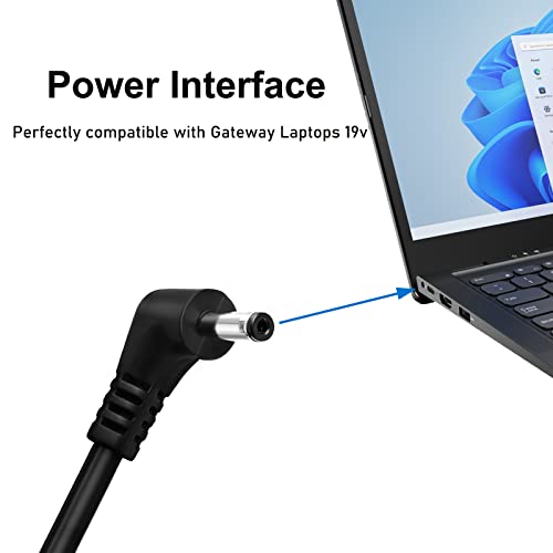 Juyoon TYPE60-190-31501 19V Charger Ac Power Adapter For Gateway Gwnr71517 Gwnr71517-Bk Gwnr71517-Bl Gwtc71427 Gwtc51427 Ggnc71719 Ggnc51518 Gwcc71416 Gwcc51416 Gwnc31514 Gwnr51416 Gwtn156-12 Laptop Charger thumb #4