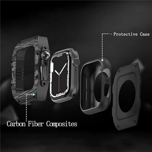 Bracelet de montre caoutchouc et boîtier carbone SCHIK ultra résistant - 3