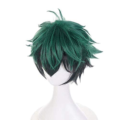 10 '' Unisex Resistente Ao Calor Curto Reta Cosplay Peruca Elegante Com Franja