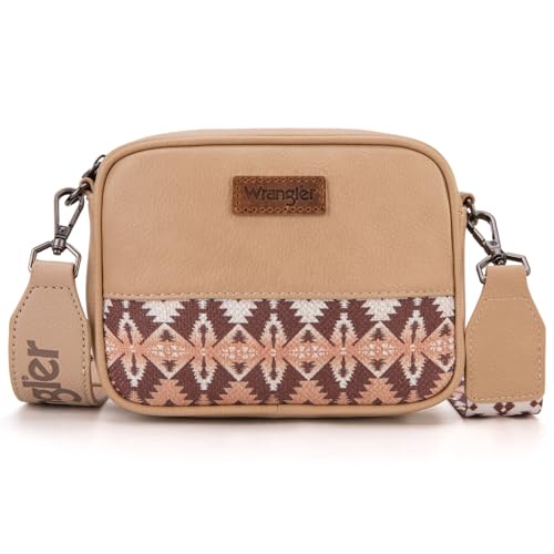 Image of Wrangler Small Crossbody Bags for Women Aztec Mini Purses with Guitar Strap | with Guitar Strap
