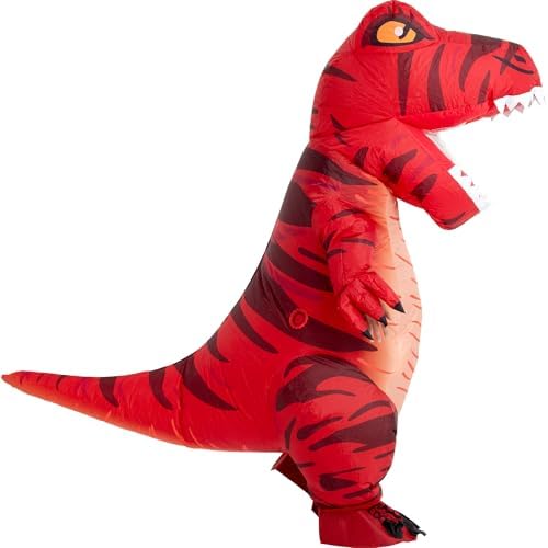 RQUXMT Inflatable Dinosaur Costume for Adult,Blow Up Full Body T Rex Suit