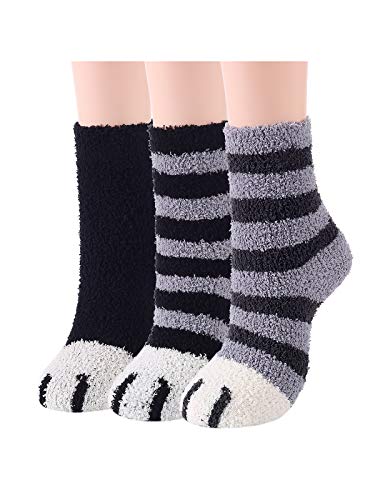 Century Star Non Slip Fuzzy Socks With Grips - Warm, Cozy, Fluffy Socks For Men - Perfect For Christmas