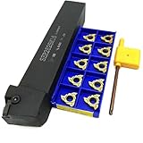 10PCS Externe Gewinde Drehen Werkzeug CNC Halter 16ER KT7030 Hartmetall Einfügen Wendeschneidplatten(SER2525M16(25MM))