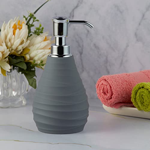 Image of Kookee Acrylic Soap Dispenser with Pump for Kitchen, Bathroom, & Wash Basin, Designer Refillable for Liquid Handwash, Shampoo & Lotion, Leakproof, Set of 1 (9912)