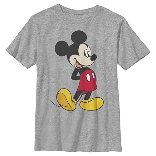 Disney Characters Traditional Mickey Boy's Heather Crew Tee