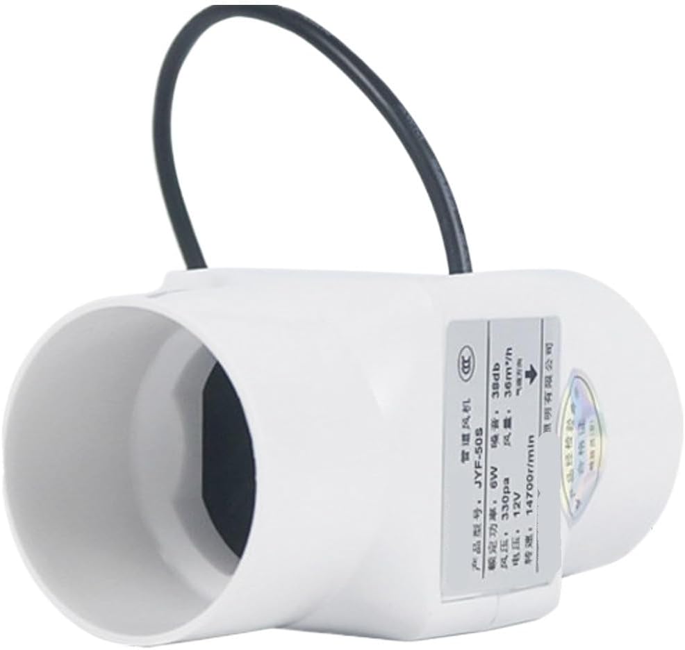 110PVC smoke exhaust fan 75 duct 3 inches(75mm 150 airflow single speed)