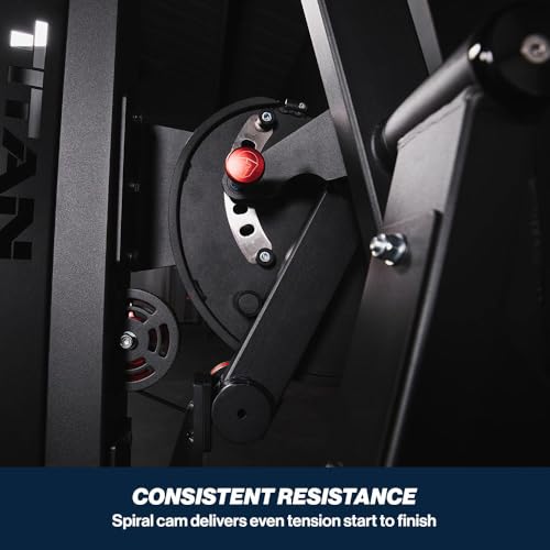 Image of Titan Fitness Selectorized Abdominal & Lower Back Machine, 200 LB Weight Stack, Adjustable 2-in-1 Ab and Back Workout Equipment, Home Gym Exercise Machines
