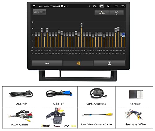 Radio con pantalla táctil 13.3 pulgadas para Toyota Tacoma 2005-2015 miniatura 6