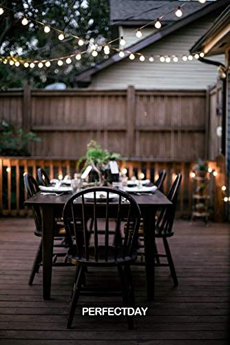 Perfectday Solar String Lights, Shatterproof Led Solar String Light Outdoor G40 Umbrella Lights With 25 Bulbs - 27 Ft Patio Waterproof Lights #TOP7