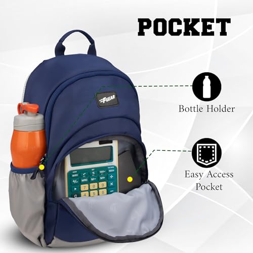 Image of F Gear Lume 14L Soft Backpack | Water Resistant Fabric, Lightweight Unisex Daypack with 1 Compartment & 1 Pocket | Perfect for College, Office, Travel & Everyday Use for Men & Women