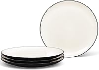 Vista 1 de Noritake Colorwave - Juego de 4 platos llanos de grafito Coupe, 10-1/2 pulgadas