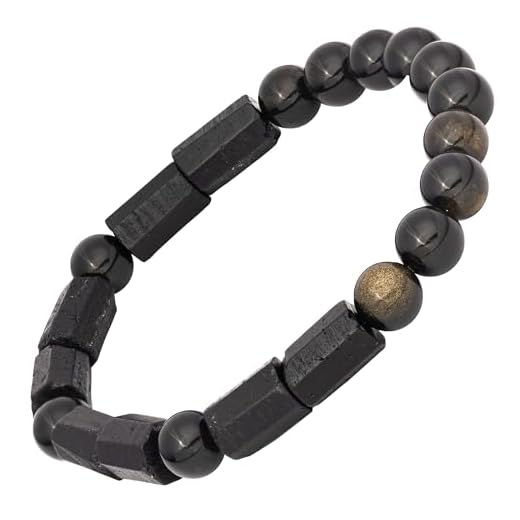 Conscious Items - Black Tourmaline Bracelet - Feng Shui Black Obsidian Bracelet - Authentic Black Tourmaline - The Spiritual Protection Bracelet - Black Tourmaline Crystals - Men and Woman Jewelry