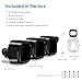 Lucrave Blink Outdoor Camera Wall Mount, Blink Camera Housing for Blink Outdoor 4th Gen, Protective Cover and 360 Degree Adjustable Mount, Blink Sync Module 2 Mount (3 Packs), Black