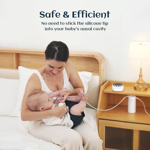 Image of X-Bosak Electric Baby Nasal Aspirator - Hospital Grade Mucus Remover with 9 Suction Levels, USB-C Rechargeable, Night Light & Nursery Rhymes, BPA-Free Silicone Tips