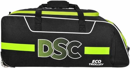 Image of DSC Eco Trolley Cricket Kit Bag with Wheels - Large Capacity Sports Equipment Travel Bag for Players
