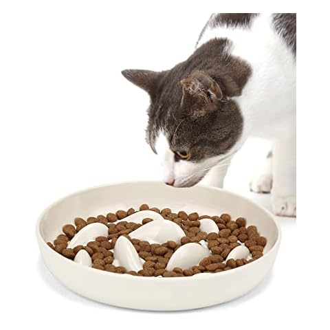 PETTOM Spill Proof Raised Rim Cat Bowl Cover