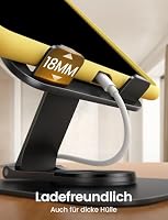 Lamicall Tablet Ständer, Tablet Halterung Tisch - [360° Drehbare Metallbasis] Faltbarer iPad Ständer für Schreibtisch, Verstellbarer Tabletständer Halter für iPad Pro Air Mini, Samsung, Büro Zubehör – Ansicht 4