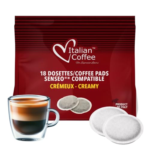 Café CREMEUX (10 Paquets de 18 Dosettes - tot. 180) compatible avec Senseo, un café super crémeux