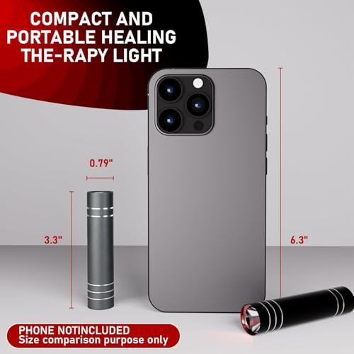 Red Light Device LED Red Light Wand Portable LED Infrared Torch Near Infrared Lamp Device for Home Use Grey A - Image 8