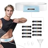 Portable 4oz Concealed Urine Test Kit – Comfortable 43'' Storage Belt for Tests, Travel, and Emergencies (White, Long)