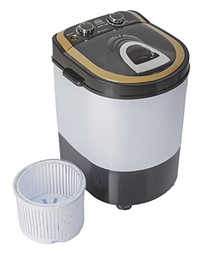 DMR Model No DMR 30-1208 Single Tube Top Load Portable 3 kg 4 Star Mini Washing Machine with With 1.5kg Spin Dryer Basket (Black) – With 1 year Free Spare Supply warranty