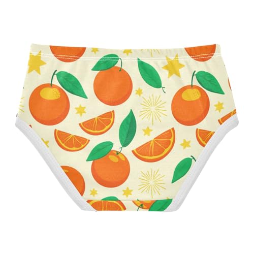 Girls' Underwear Fruit Orange Yellow Toddle Brief Panties 23019662