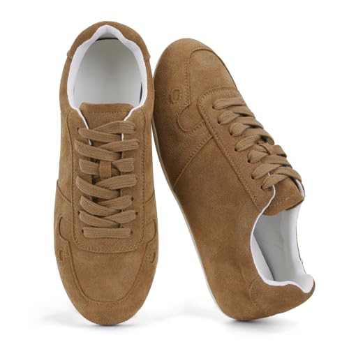 ANFEE Retro Sneakers Women Lace up Round Toe Cute Walking,