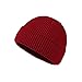 BAOZENGMUY Beanie Cappello Moda Uomo Cappelli A Maglia Ragazzo Skullcap Berretto Maschile Retro Brimless Baggy Melone cap Polsino Docker Accessori per Pescatori Winered