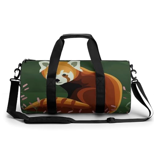 Sac de sport panda de dessin animé de 45x23x23cm pour le camping et le voyage