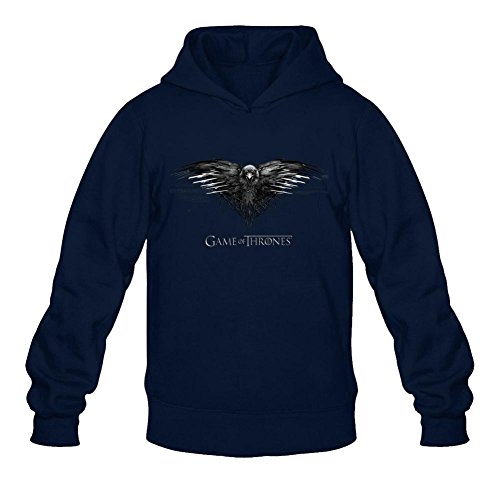 Tommery Game of Thrones Logo Long Sleeve Sweatshirts Hoodie Men's M Royal Blue