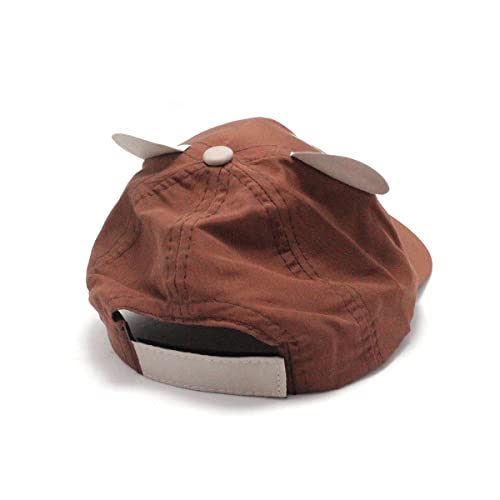 Boné Infantil Kids De 0 A 3 Anos Ajustável Diversos Modelos (Marrom-Urso)