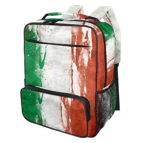 Sac à dos italien aquarelle homme et femme grand format 14.4x11.6 pouces pour voyage et loisirs