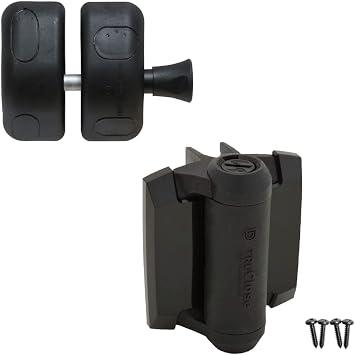 D&D Technologies MLSPS2S MagnaLatch Side Pull Gate Latch Kit with TCA1L2S3BTS TrueClose Regular Gate Latch- Child Safety Latch for Any Square Gate