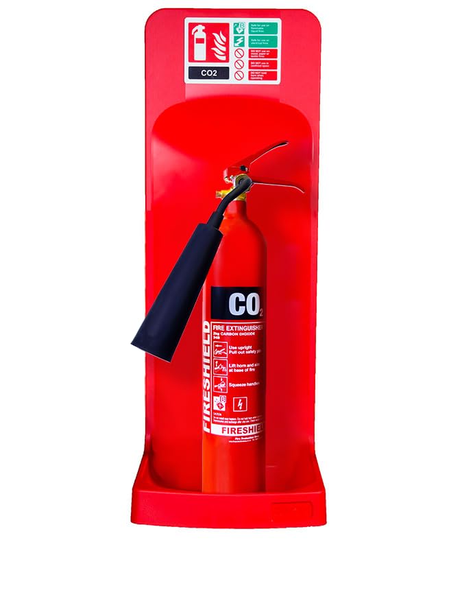 Single Red Fire Extinguisher Stand - FireShield