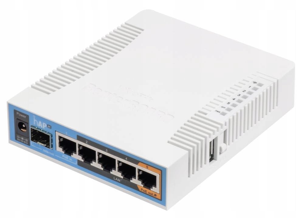 MikroTik RB960PGS HEX PoE - Router Con 5 Porte Gigabit E 1 Porta SFP - Livello 4 - Gestione Rete Avanzata - 4