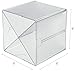 Deflecto Stackable Cube Organizers Cross Divider, Desk and Craft Organizer, Clear, Removable Dividers, 6
