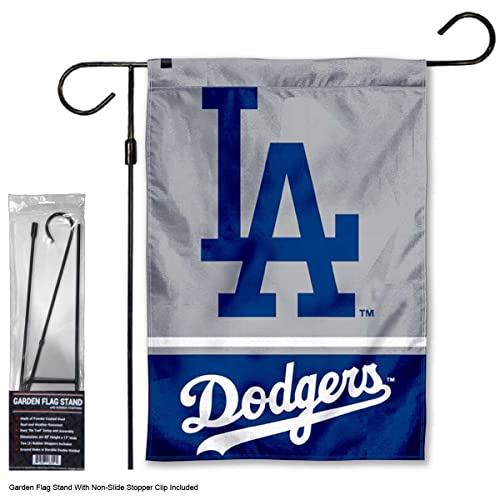Drapeau de jardin Dodgers résistant au vent avec support stable