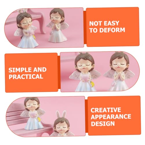 Figurita de amor pequeña lámpara de noche para mesa miniatura 7