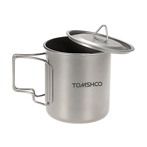 Nishore 420ml Titanium Cup Água Caneca Camping piquenique com tampa