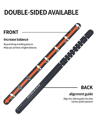 Règle droite de putter améliorant la précision et la distance de golf - 5