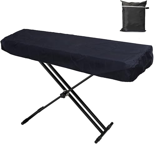 Gicov Funda antipolvo para teclado de piano para 61 teclas, impermeable, para teclado electrónico de piano con cordón ajustable, teclado elástico