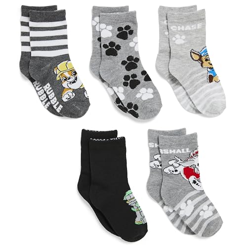 Nickelodeon Boys Paw Patrol 5 Pack Crew Socks