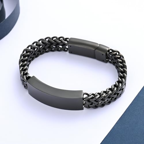 Pulsera funeraria para cenizas en acero inoxidable miniatura 5