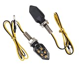 2Pcs Clignotant Moto LED 12V E24 MINI Indicateurs Clignotant Moto Ampoule